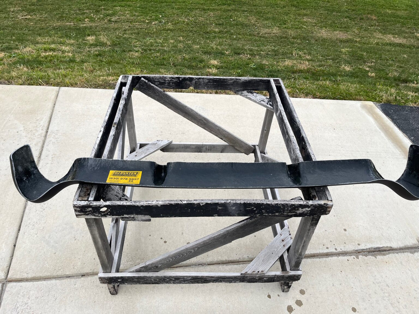 1956 Chevy Rear Fiberglass Bumper With Bumperettes - Glasstek B1064 - view 3