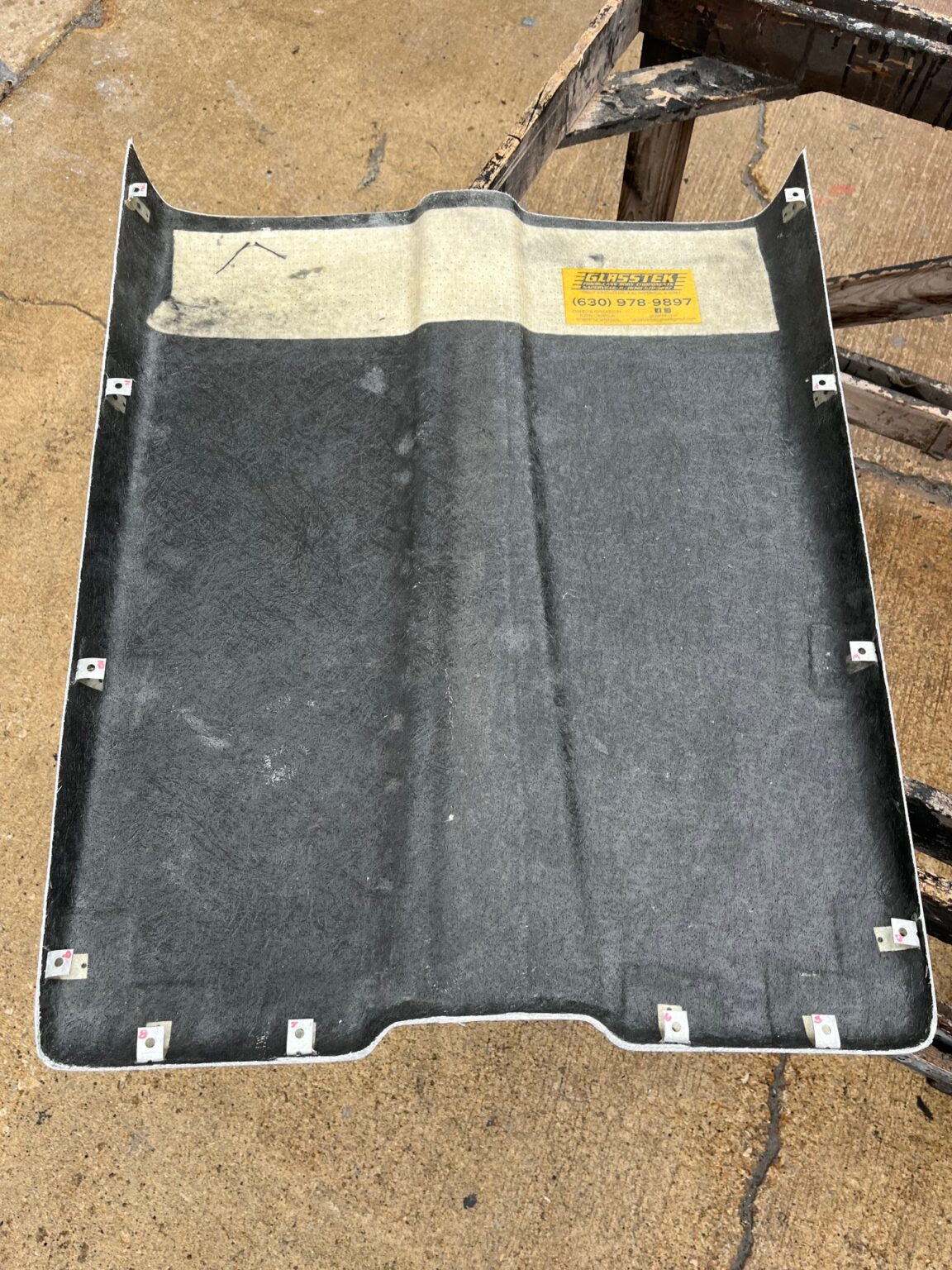 1962-1964 Max Wedge Fiberglass Scoop (With Inward Monting Metal Clips); 27 1/2" W X 35"L X 2 1/2" Tall - Glasstek GS006