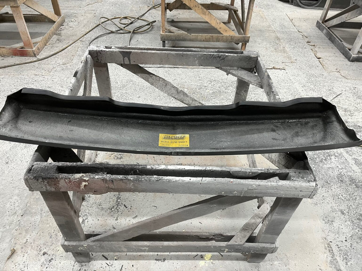1964-1965 Fiberglass Barracuda / Valiant Front Lower Pan (Closed Openings) - Glasstek GP053 - view 3