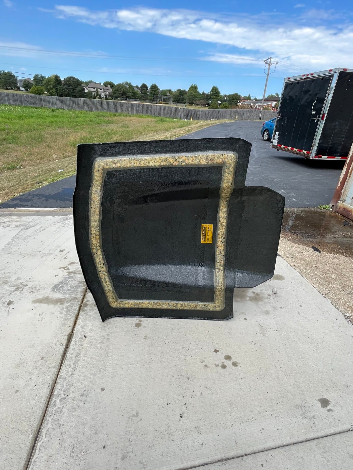 1972-1979 Chevy Luv Pick Up Truck 5" Sunoco / Bubble Style Pin-On Fiberglass Hood - Glasstek H1377 - view 4
