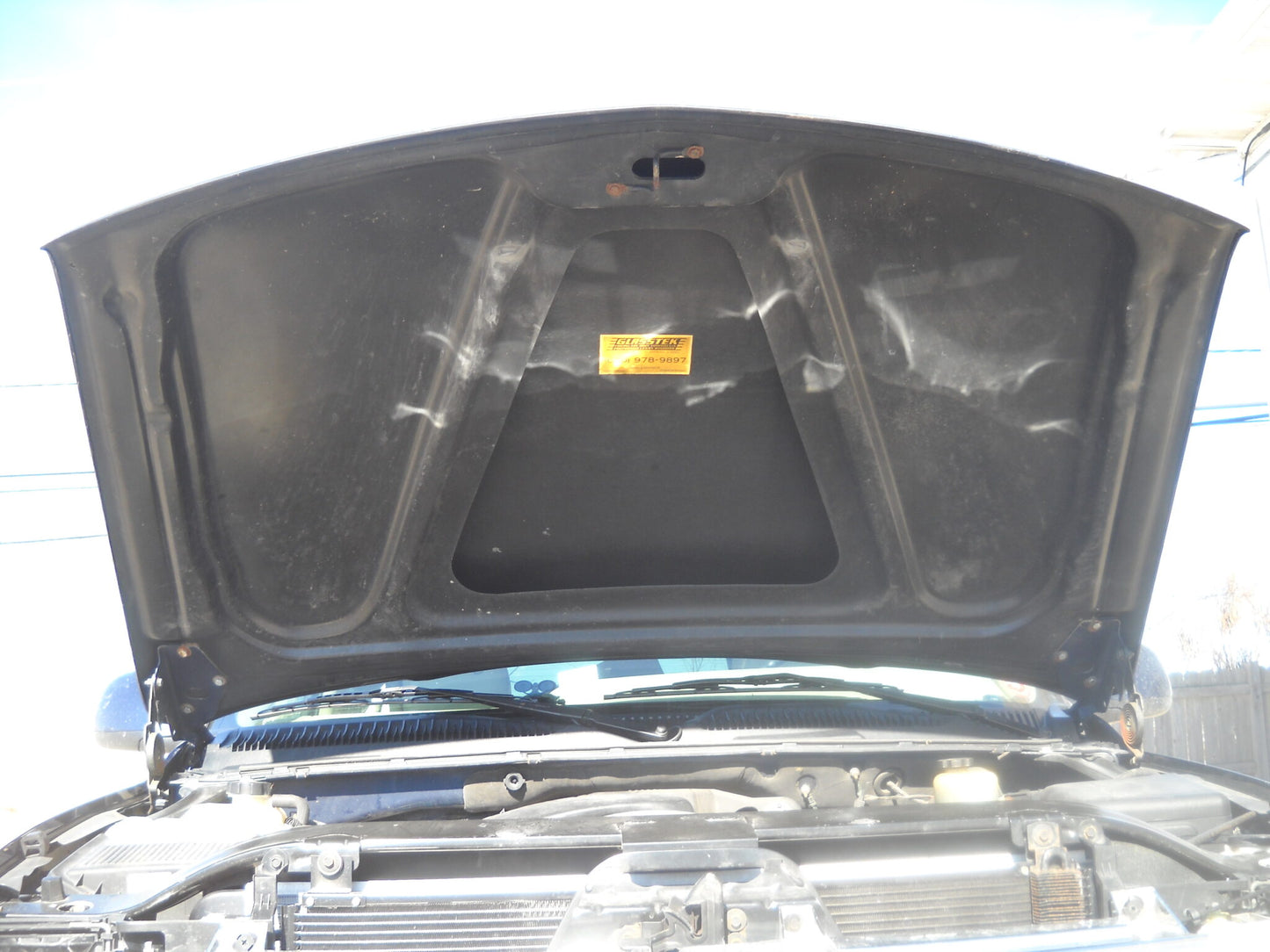1999-2002 Chevrolet Truck 2" Cowl Induction Bolt-On Fiberglass Hood - Glasstek H1211 - view 3