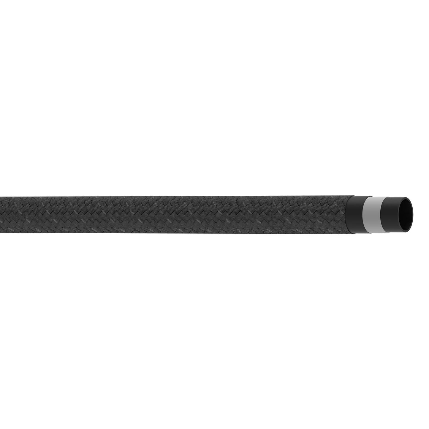 Aeroquip Hose - StreetLite Hose - 6 AN - 20 ft - Braided Fabric / Rubber - Black - Each