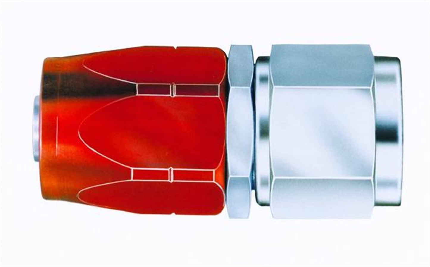 Aeroquip Fitting - Hose End - AQP/Startlite - Straight - 4 AN Hose to 4 AN Female - Aluminum / Steel - Red Anodized /
