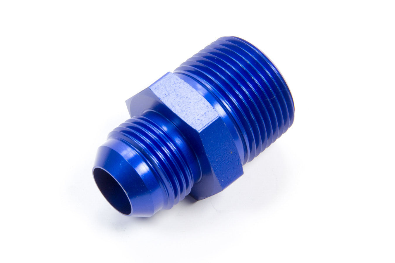 Aeroquip Fitting - Adapter - Straight - 12 AN Male to 1 in NPT Male - Aluminum - Blue Anodized - Each