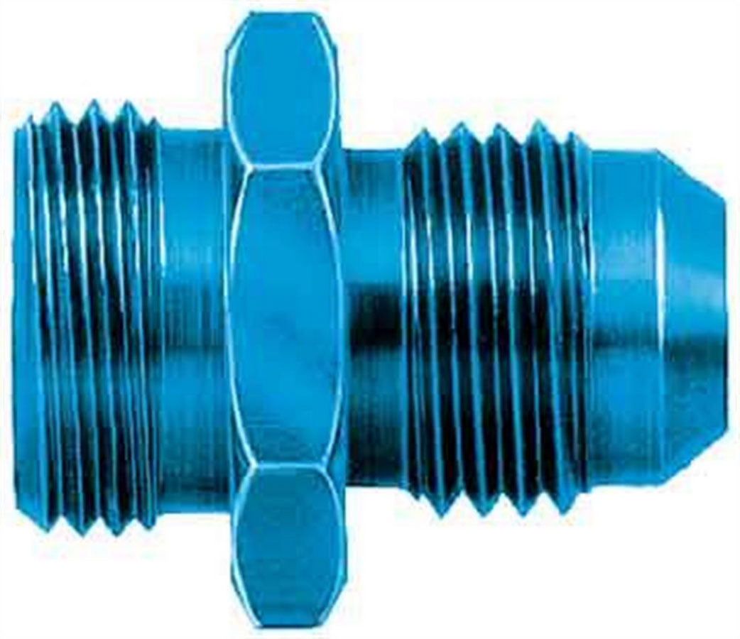 Aeroquip Fitting - Adapter - Straight - 6 AN Male to 5/8-20 in Male - Aluminum - Blue Anodized - Each