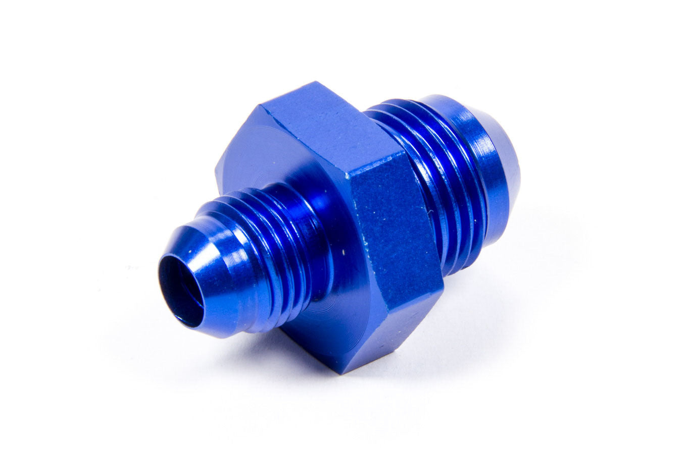 Aeroquip Fitting - Adapter - Straight - 8 AN Male to 6 AN Male - Aluminum - Blue Anodized - Each