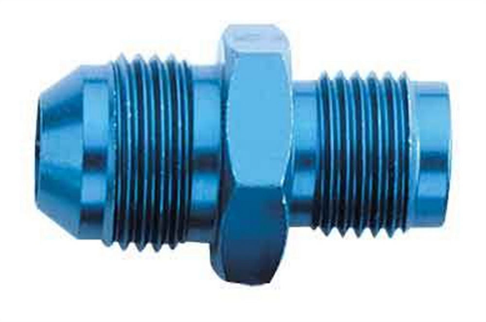 Aeroquip Fitting - Adapter - Straight - 4 AN Male to 10 mm x 1.00 Male - Aluminum - Blue Anodized - Each
