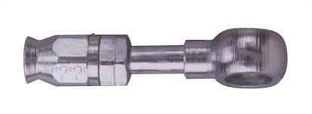 Aeroquip Fitting - Hose End - Banjo - PTFE Racing Hose - Straight - 3 AN Hose to 10 mm Banjo - Steel - Natural - Each
