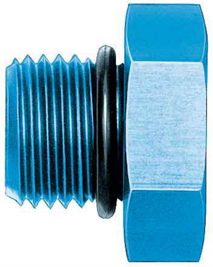 Aeroquip Fitting - Plug - 6 AN - O-Ring - Hex Head - Aluminum - Blue Anodized - Each
