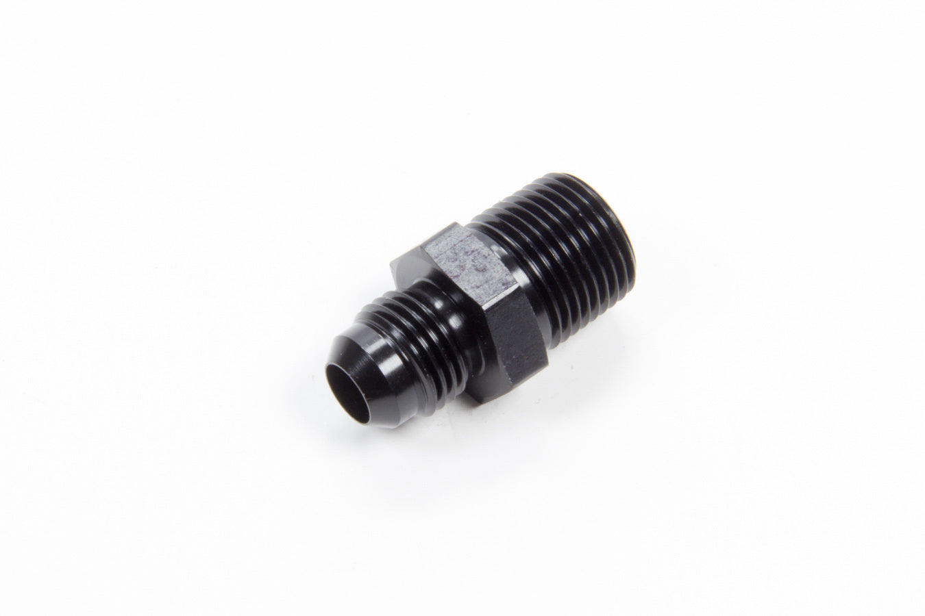 Aeroquip Fitting - Adapter - Straight - 6 AN Male to 3/8 in NPT Male - Aluminum - Black Anodized - Each