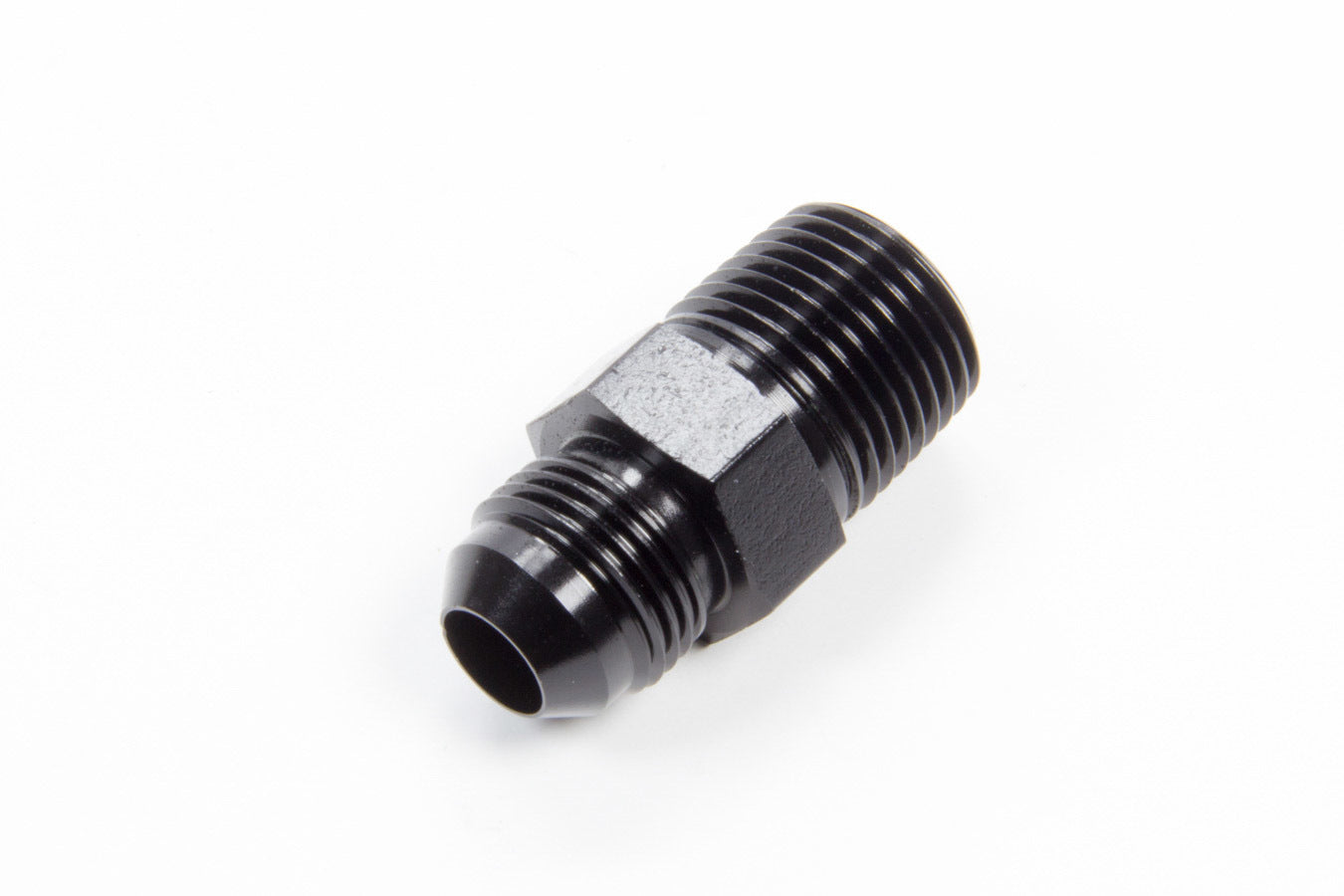 Aeroquip Fitting - Adapter - Straight - 8 AN Male to 1/2 in NPT Male - Aluminum - Black Anodized - Each
