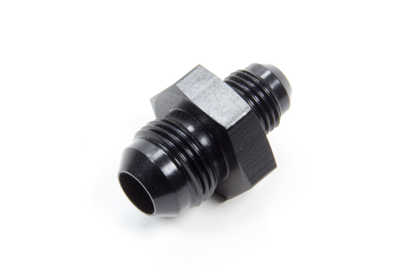 Aeroquip Fitting - Adapter - Straight - 8 AN Male to 6 AN Male - Aluminum - Black Anodized - Each