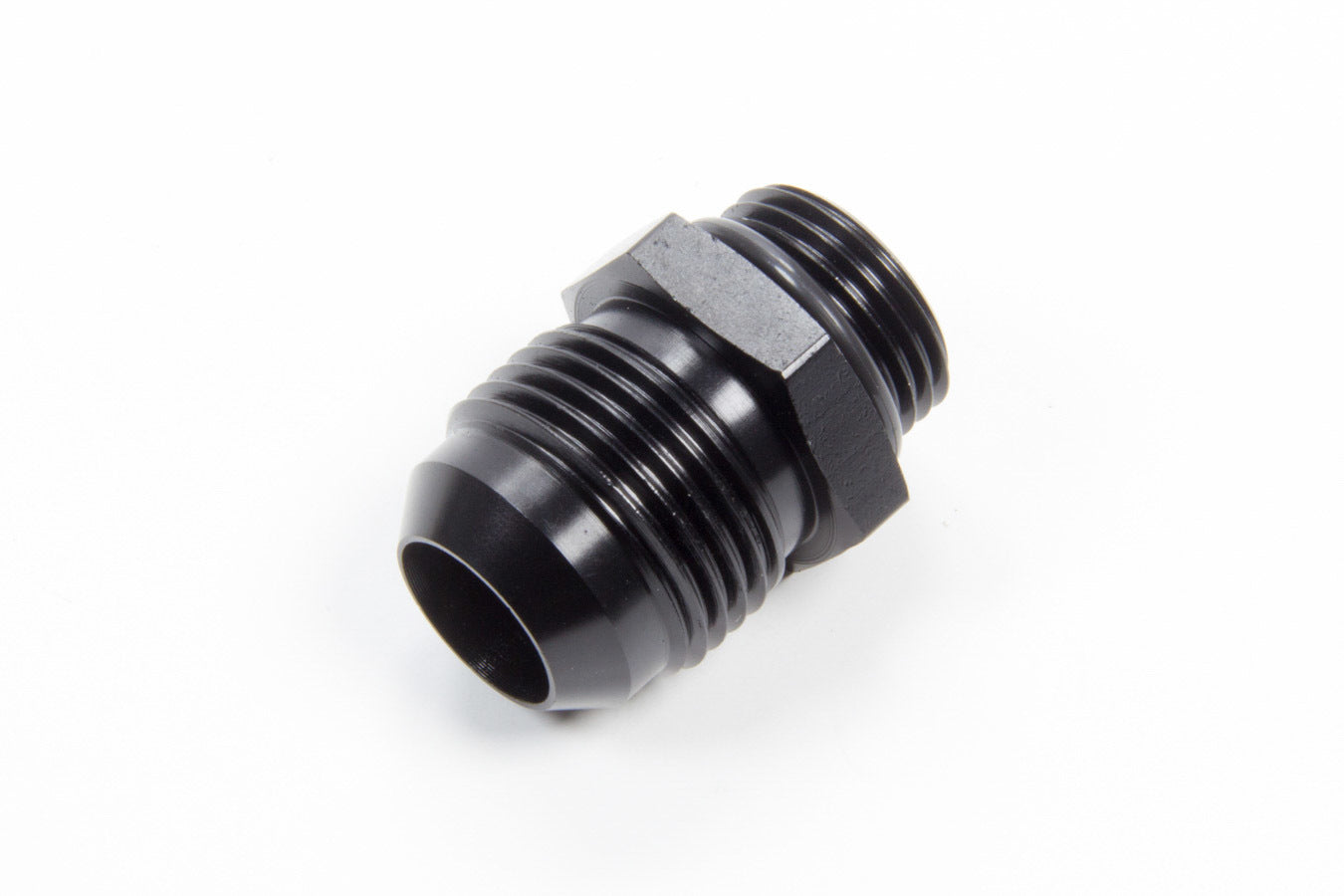 Aeroquip Fitting - Adapter - Straight - 10 AN Male O-Ring to 12 AN Male - Aluminum - Black Anodized - Each