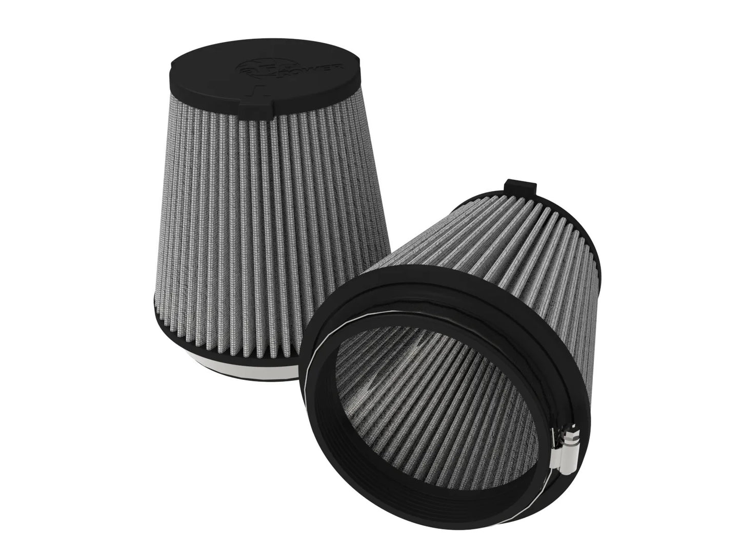 Afe Power Air Filter Element - Magnum FLOW Pro DRY S - Conical - Synthetic - White - Ford Coyote - Ford Mustang