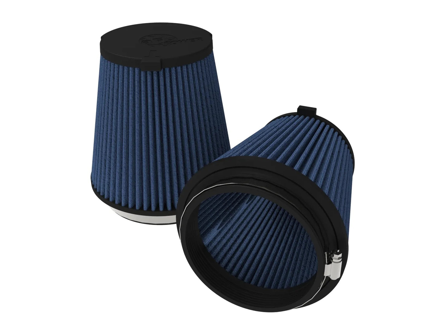 Afe Power Air Filter Element - Magnum FLOW Pro 5R - Conical - Cotton - Blue - Ford Coyote - Ford Mustang 2024-26 - Pair