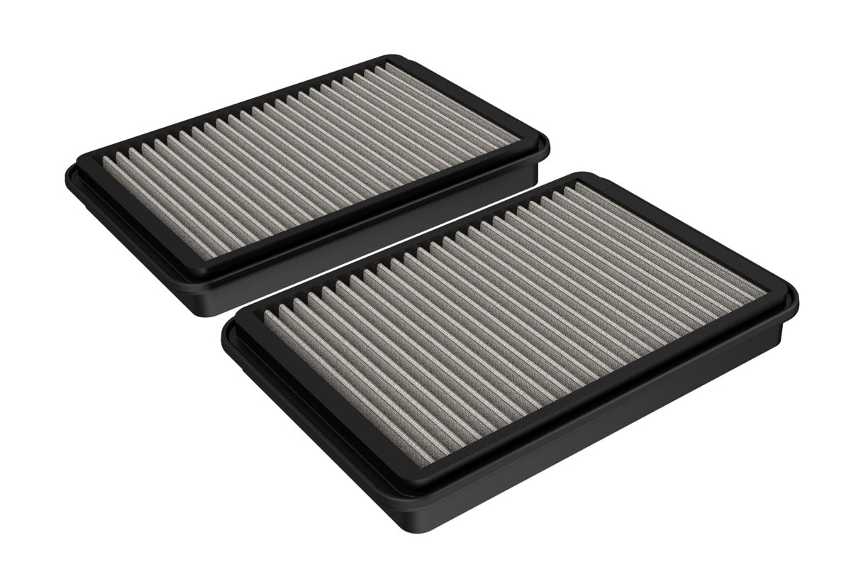 Afe Power Air Filter Element - Magnum FLOW Pro DRY S - Panel - Synthetic - White - Ram Fullsize Truck 2021-24 - Pair