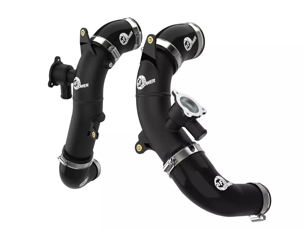 Afe Power Intercooler Pipe - BladeRunner - Aluminum - Black Powder Coat - Turbocharger to Intercooler - Toyota V6 -