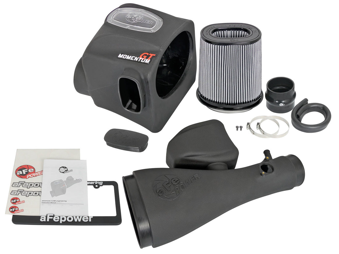 Afe Power Air Induction System - Momentum GT - Reusable Dry Filter - Plastic - Black - Toyota V6 - Toyota Midsize
