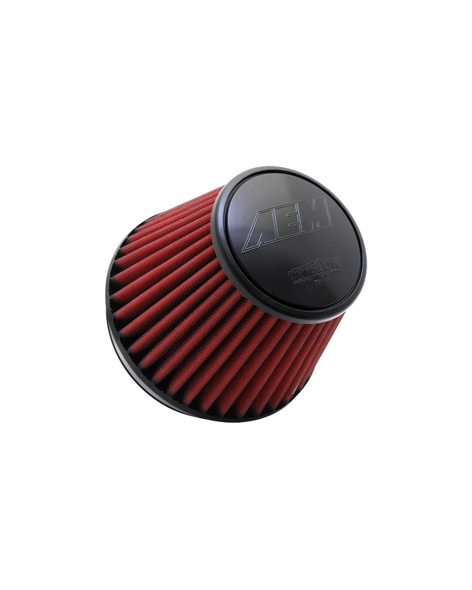 Aem Induction Air Filter Element - DryFlow - Clamp-On - Conical - 6 in Base - 5-1/8 in Top Diameter - 6 in Tall - 6 in