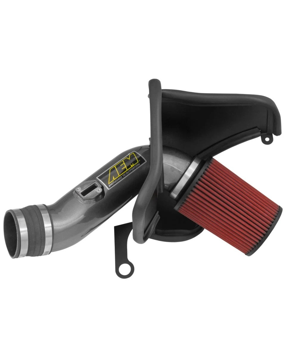 Aem Induction Air Induction System - Dryflow - Reusable Dry Filter - Aluminum - Gray Powder Coat - Honda Pilot 2016-22