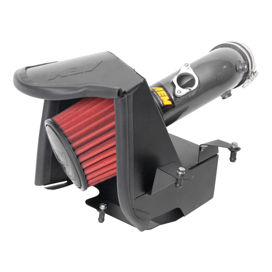 Aem Induction Air Induction System - Dryflow - Reusable Dry Filter - Aluminum - Gray Powder Coat - Toyota Camry