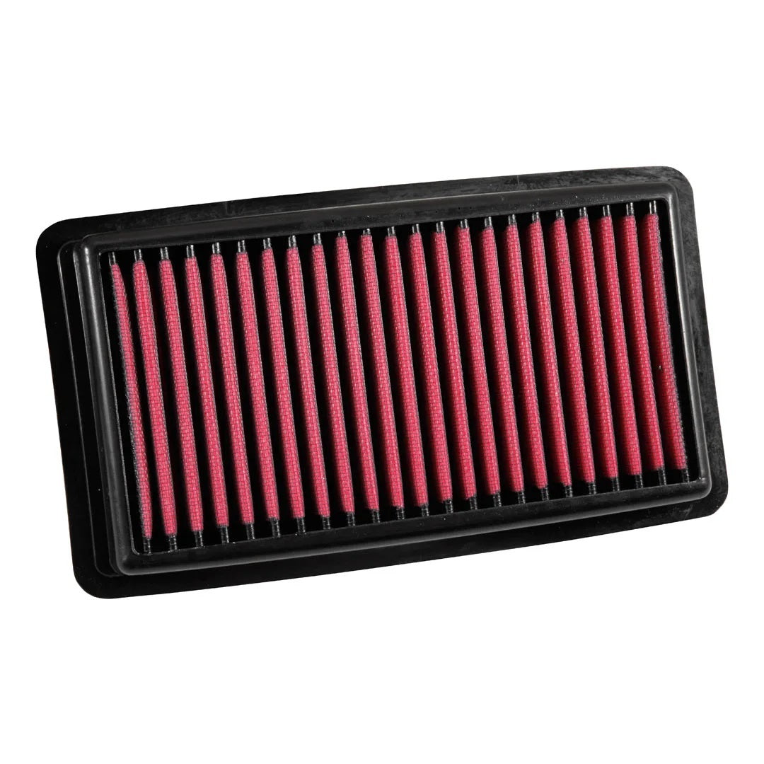 Aem Induction Air Filter Element - DryFlow - Panel - 11.563 in x 6.563 in - 1.438 in Tall - Synthetic - Red - Various