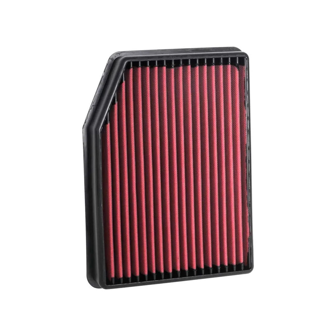 Aem Induction Air Filter Element - DryFlow - Panel - 12.75 in x 9.844 in - 1.594 in Tall - Synthetic - Red - GM