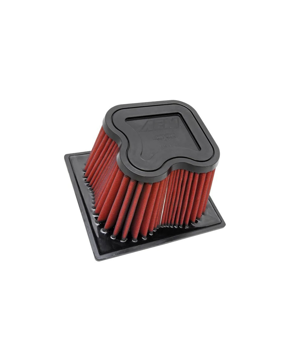 Aem Induction Air Filter Element - DryFlow - Unique - 9.75 x 11 in - 6.5 in Tall - Synthetic - Red - 5.9 / 6.7 L -