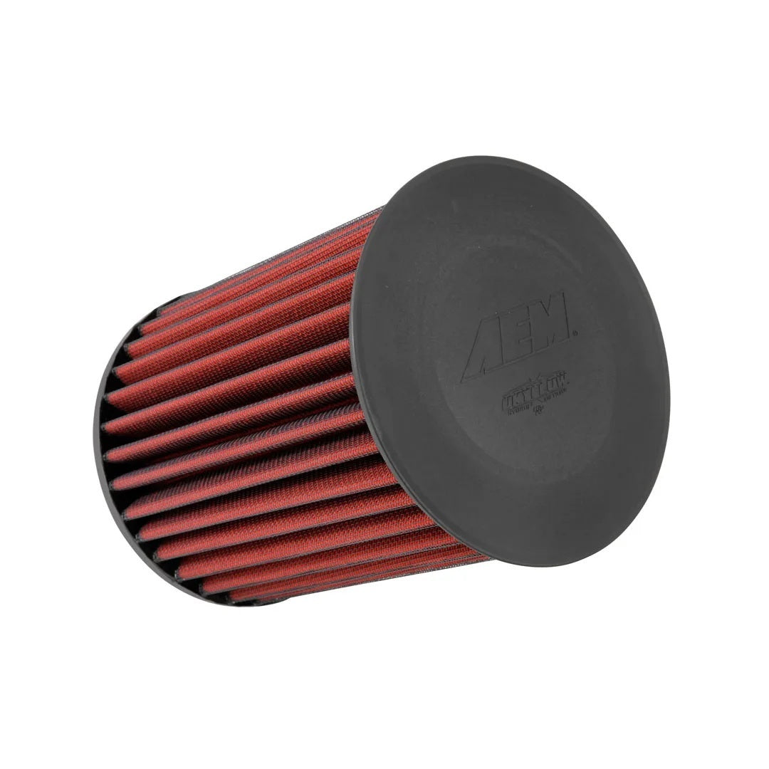 Aem Induction Air Filter Element - DryFlow - Round - 6.25 in Diameter - 8.25 in Tall - Synthetic - Red - Various Ford