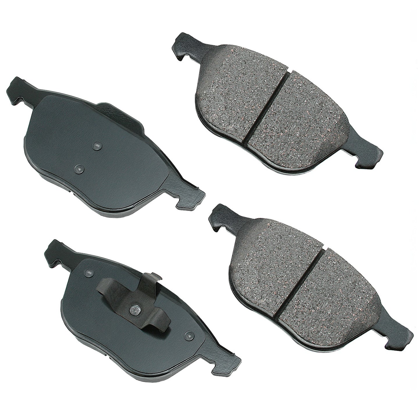 Akebono Brake Corporation Brake Pads - ProAct Ultra-Premium - Front - 17.3 mm Thick - Ford / Mazda / Volvo 2004-2022 -