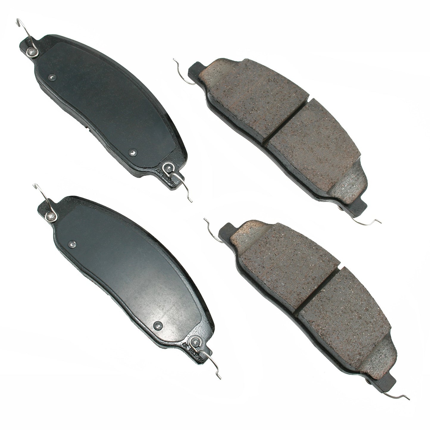 Akebono Brake Corporation Brake Pads - ProAct Ultra-Premium - Front - 17 mm Thick - Ford 2005-2014 - Set of 4