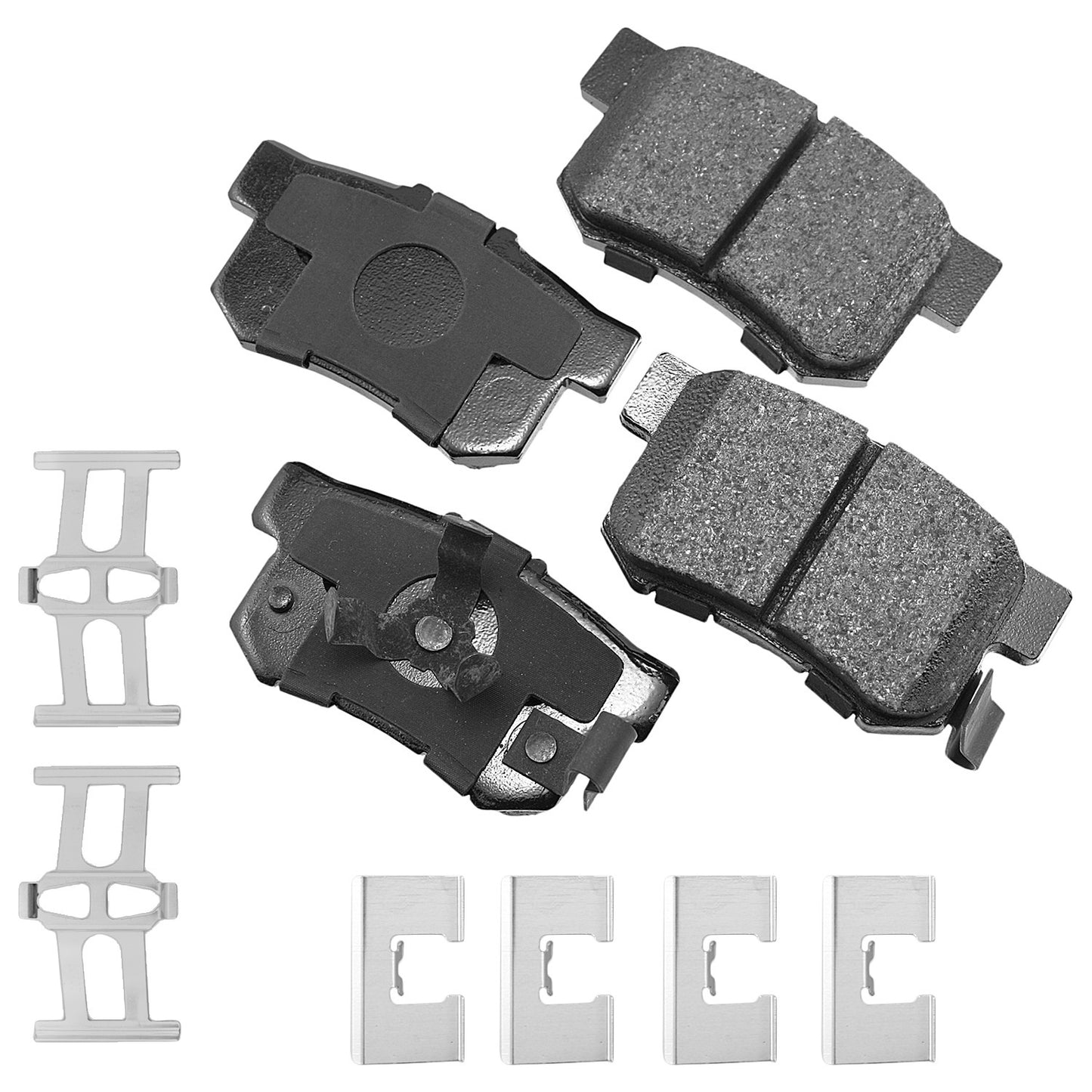 Akebono Brake Corporation Brake Pads - ProAct Ultra-Premium - Rear - 14.6 mm Thick - Acura / Honda 2010-18 - Set of 4