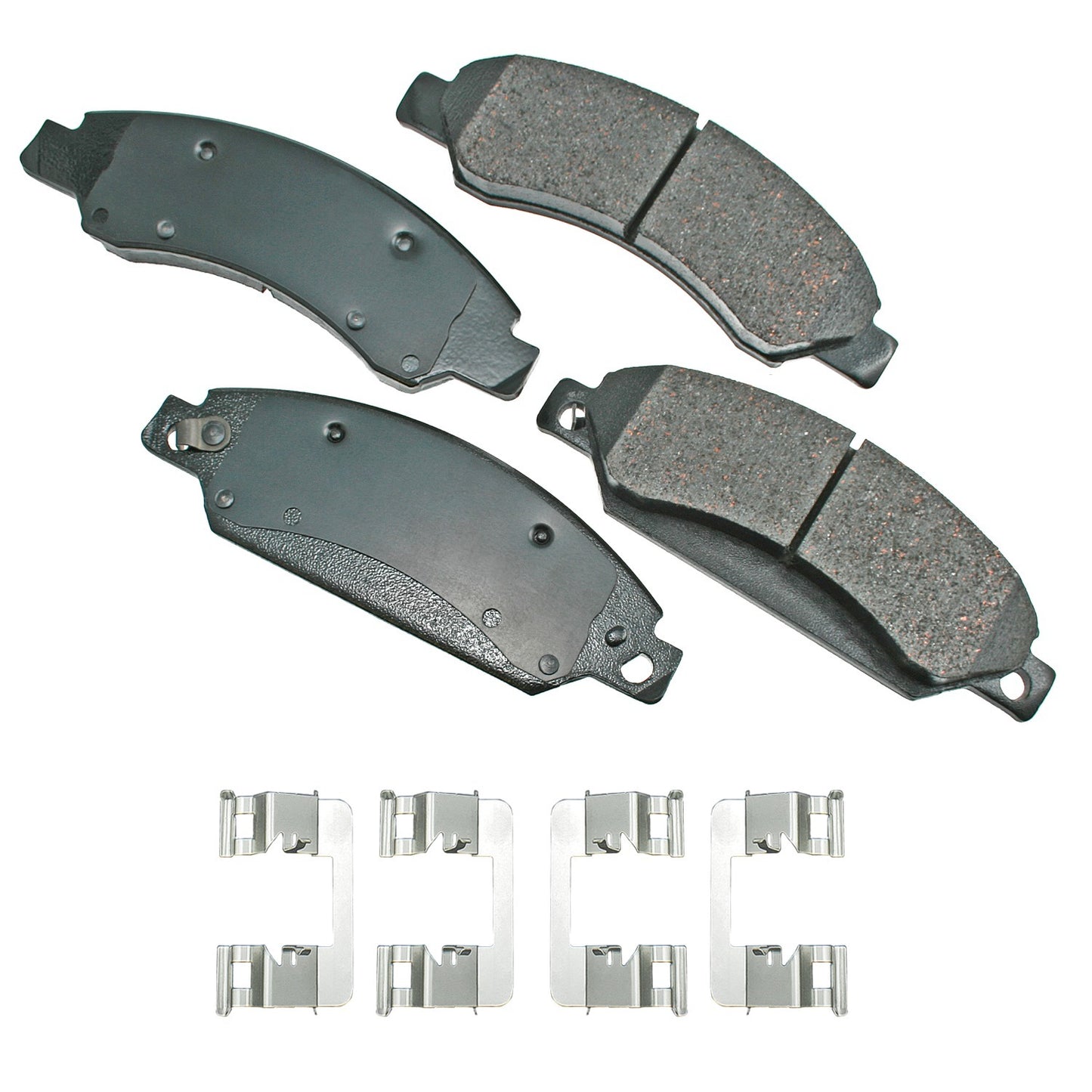Akebono Brake Corporation Brake Pads - ProAct Ultra-Premium - Front - 18.1 mm Thick - Cadillac / Chevrolet / GMC