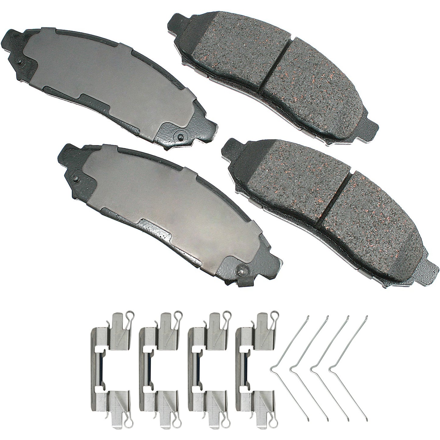 Akebono Brake Corporation Brake Pads - ProAct Ultra-Premium - Front - 15.9 mm Thick - Nissan / Chevrolet 2005-2024 -