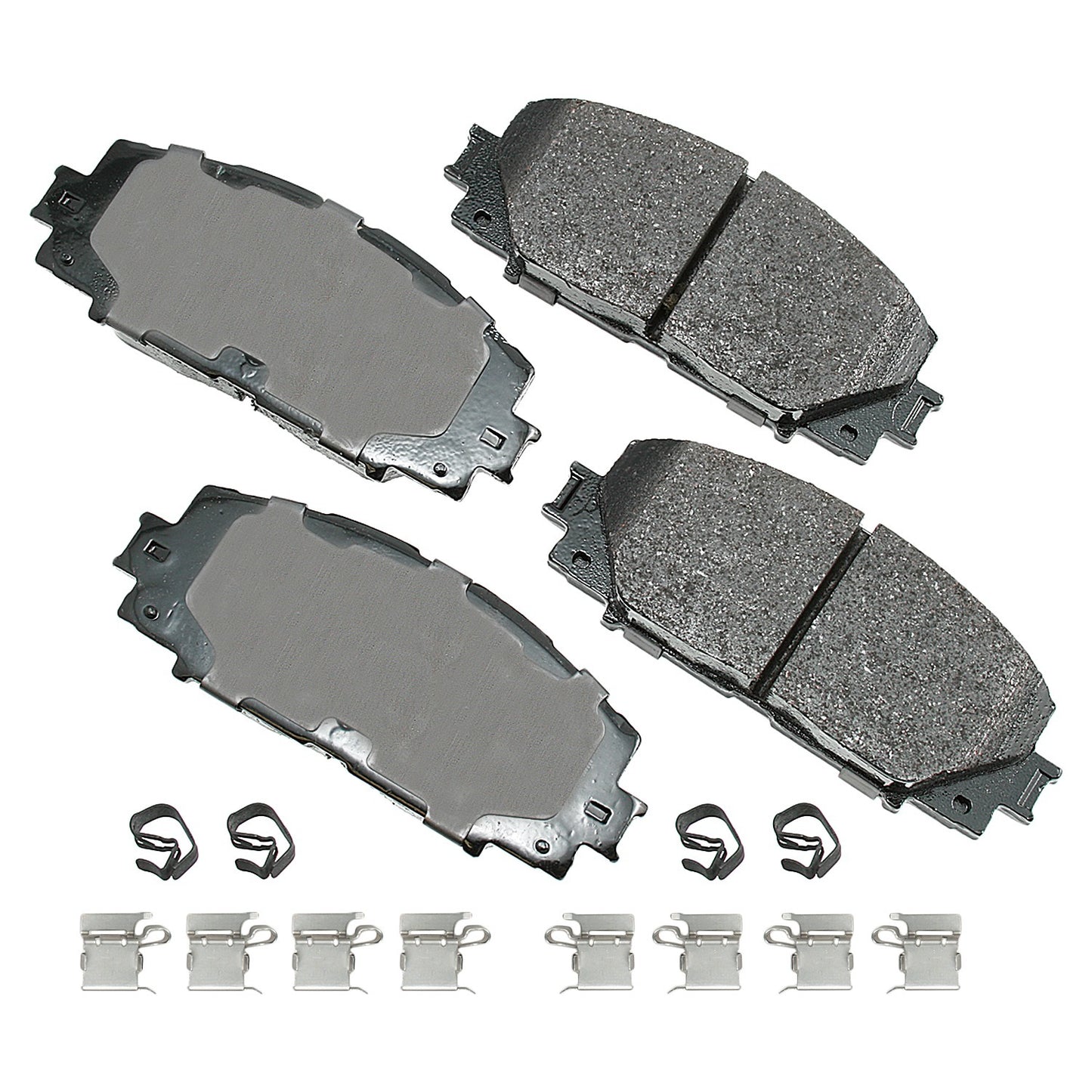 Akebono Brake Corporation Brake Pads - ProAct Ultra-Premium - Front - 15.6 mm Thick - Lexus / Toyota / Scion 2007-22 -