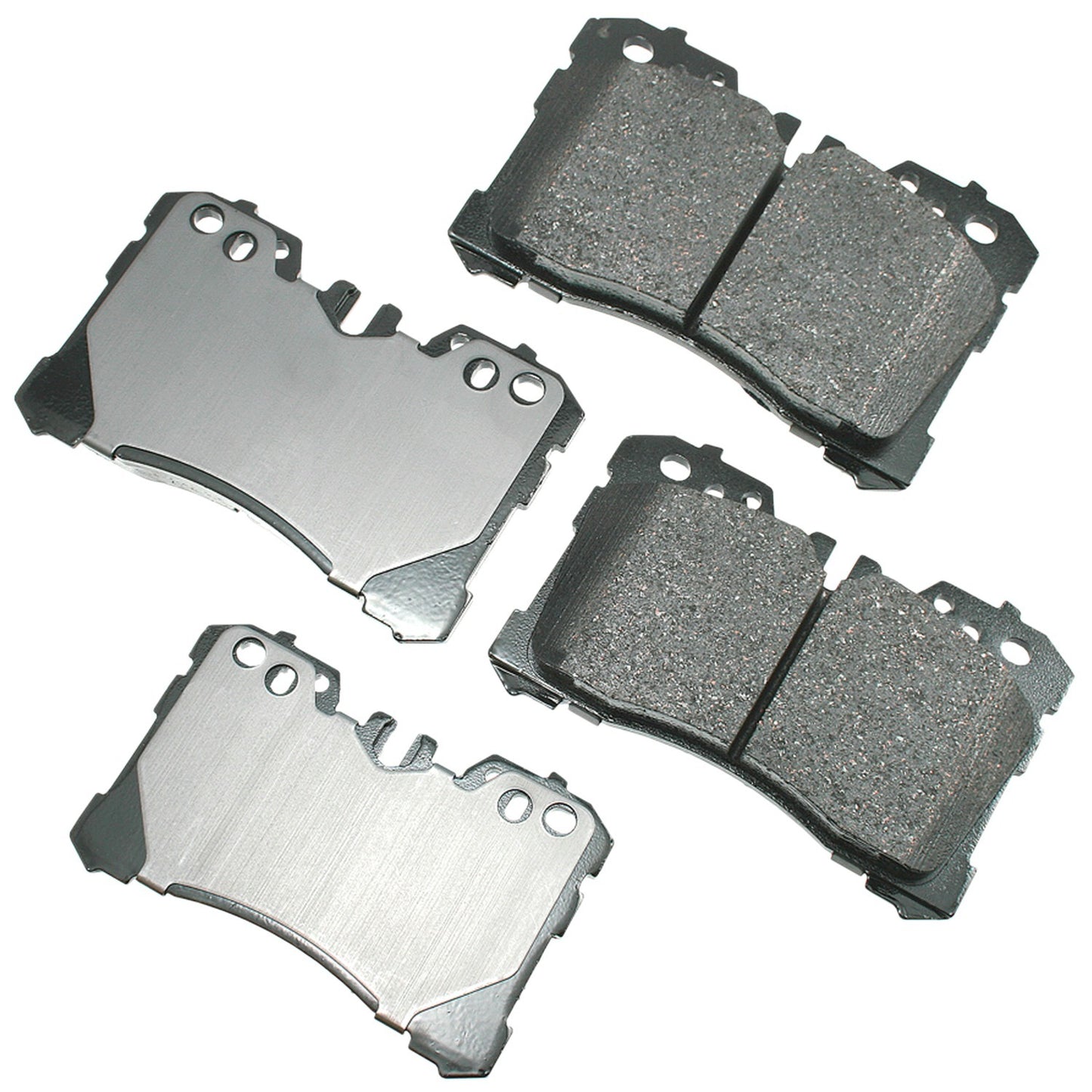 Akebono Brake Corporation Brake Pads - ProAct Ultra-Premium - Front - 18.3 mm Thick - Lexus LS460 / LS500 2007-23 -