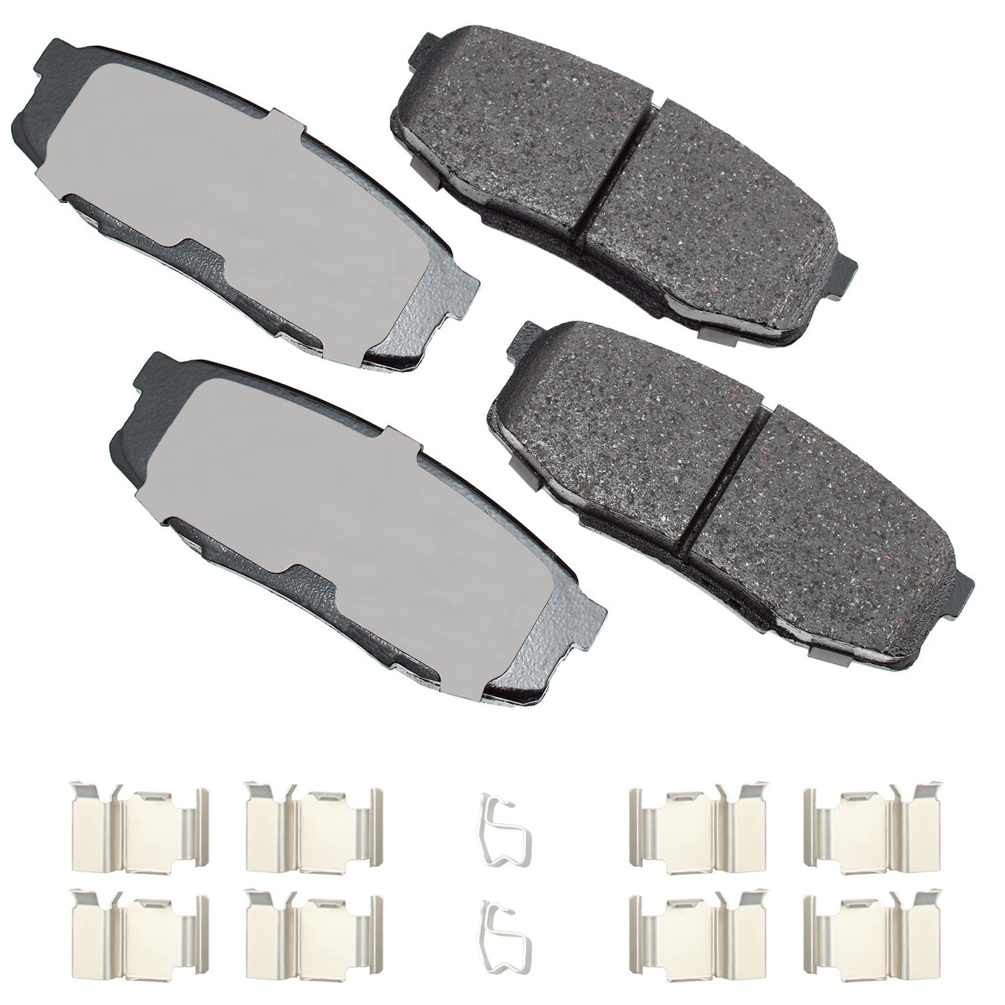 Akebono Brake Corporation Brake Pads - ProAct Ultra-Premium - Rear - Lexus LX570 2008-21 / Toyota Land Cruiser 2013-21