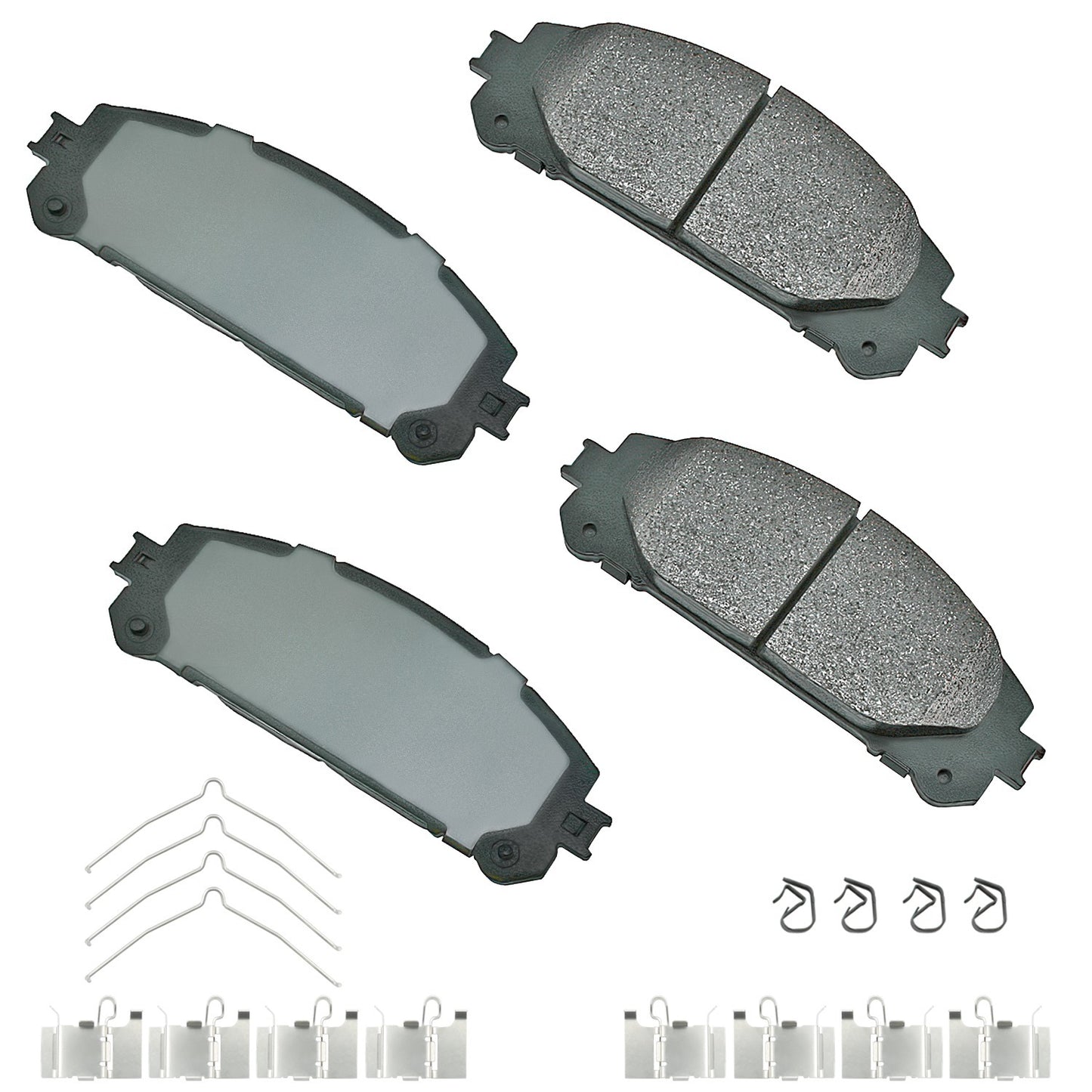 Akebono Brake Corporation Brake Pads - ProAct Ultra-Premium - Front - Lexus NX 2015-24 - Set of 4