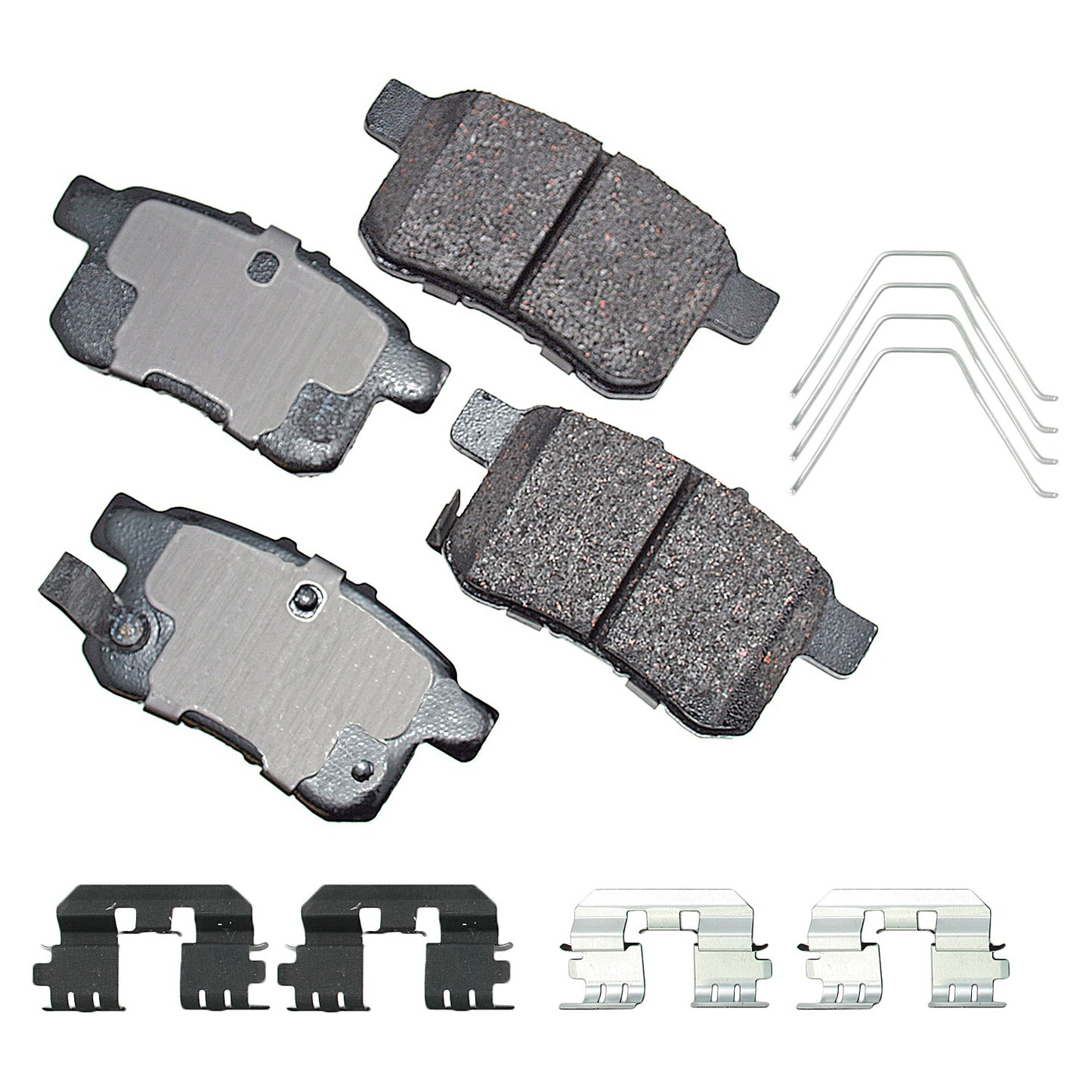 Akebono Brake Corporation Brake Pads - ProAct Ultra-Premium - Rear - Acura TSX 2009-14 / Honda Accord 2008-17 - Set of 4