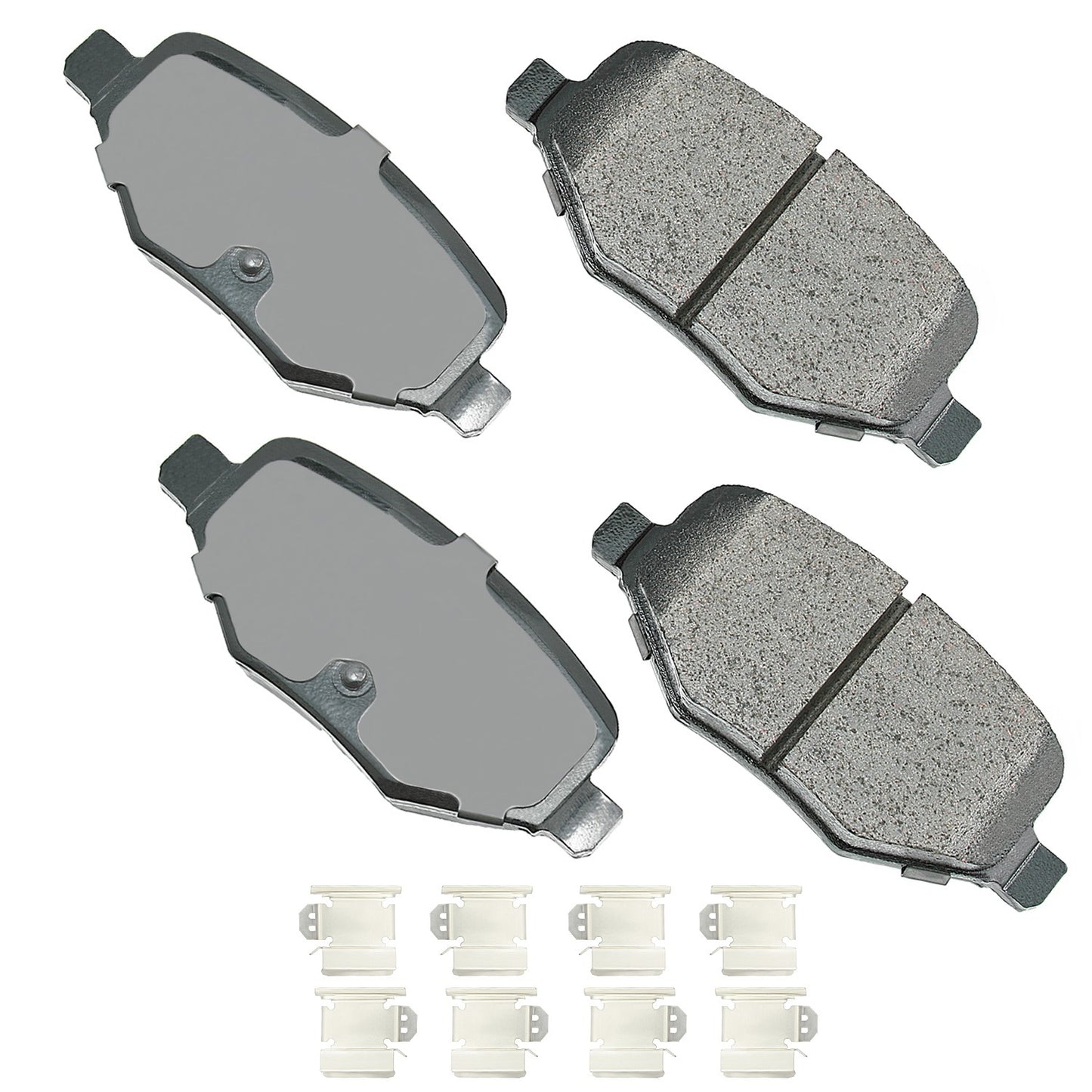 Akebono Brake Corporation Brake Pads - ProAct Ultra-Premium - Rear - Ford Midsize SUV 2011-19 - Set of 4