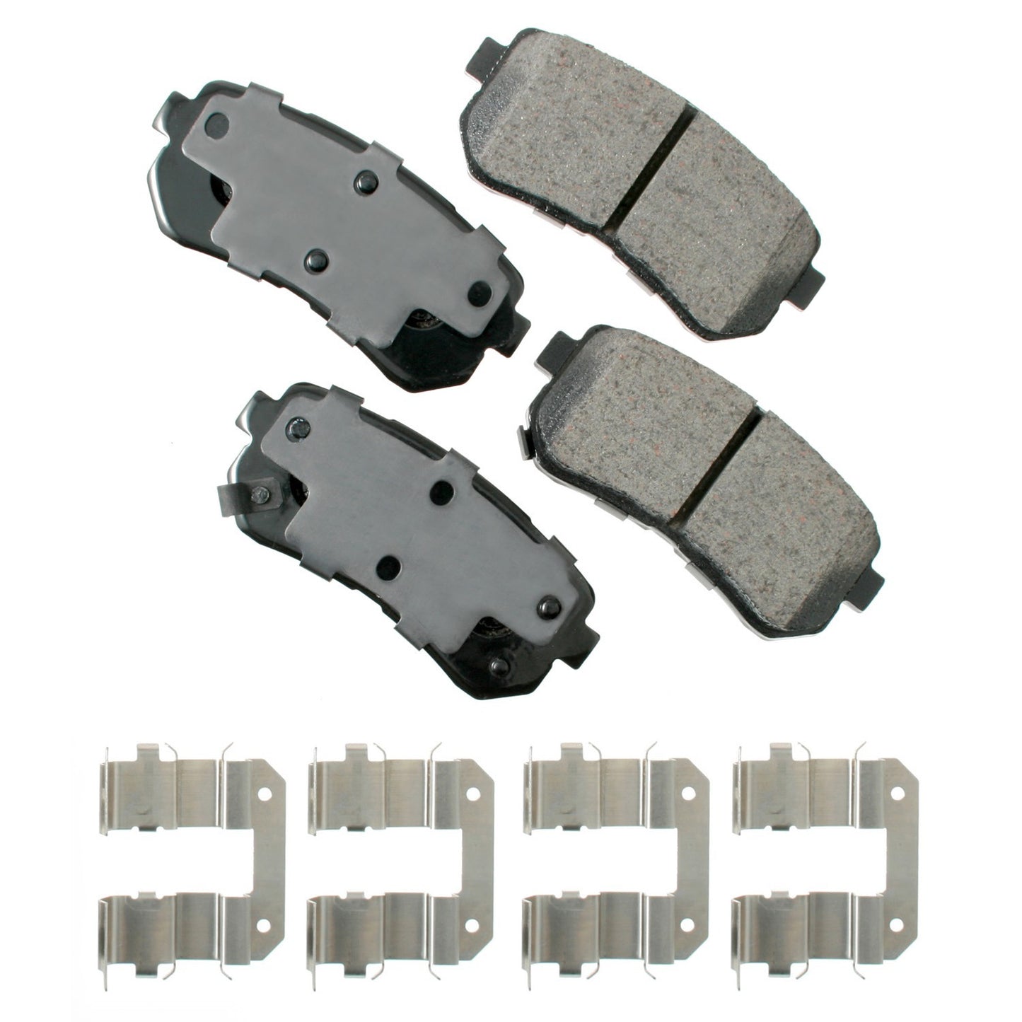 Akebono Brake Corporation Brake Pads - ProAct Ultra-Premium - Rear - Various Hyundai / Kia Applications 2006-20 - Set