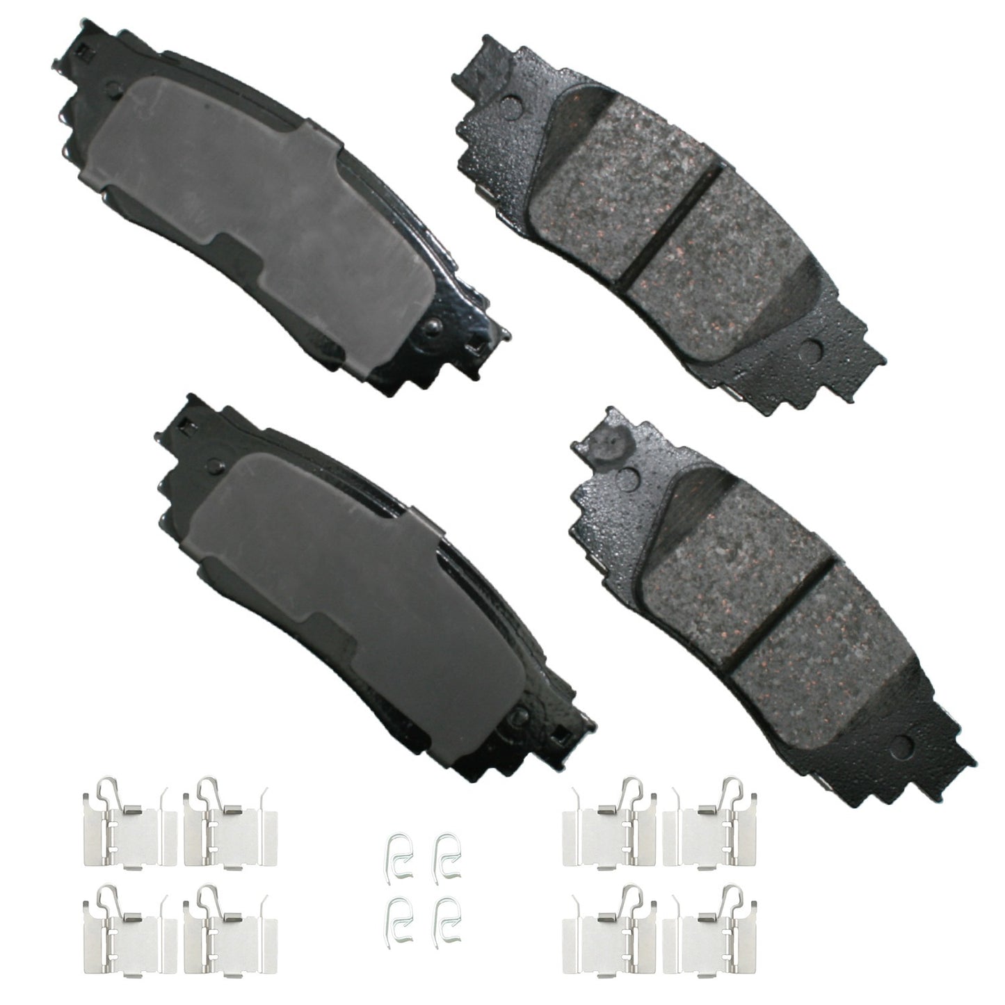 Akebono Brake Corporation Brake Pads - ProAct Ultra-Premium - Rear - Lexus / Toyota 2015-20 - Set of 4