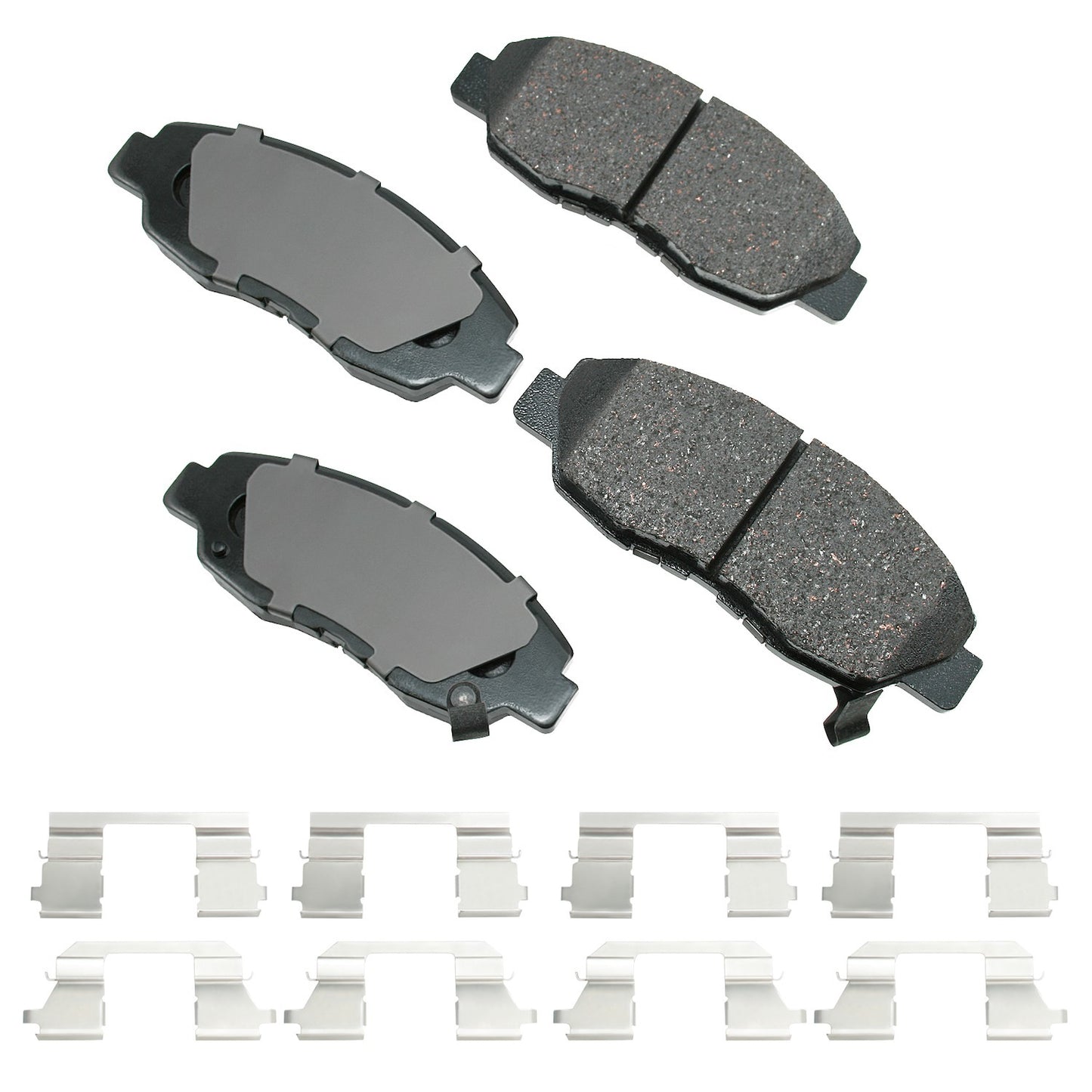 Akebono Brake Corporation Brake Pads - ProAct Ultra-Premium - Front - Honda Accord 1998-2002 / Civic 2006-11 - Set of 4