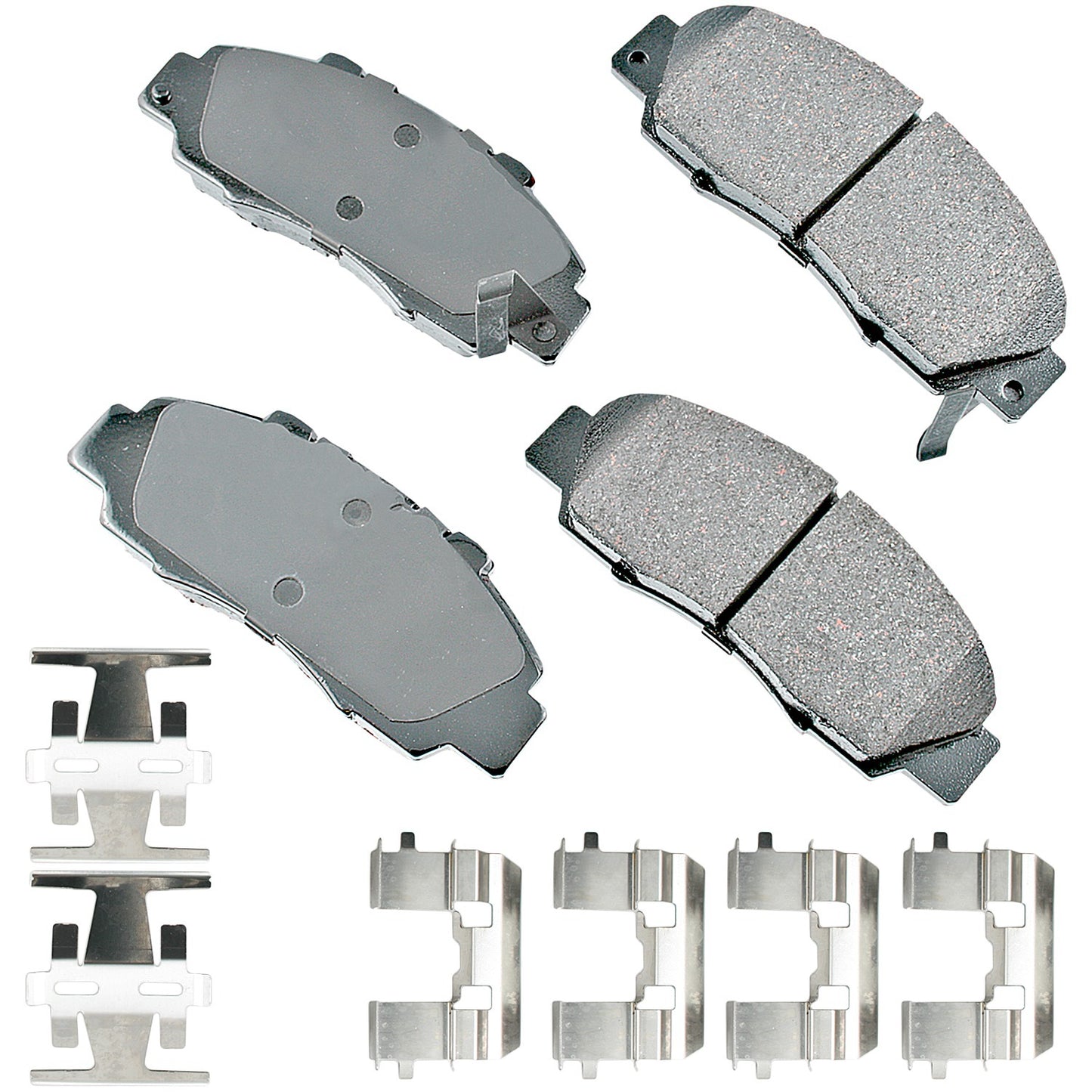 Akebono Brake Corporation Brake Pads - ProAct Ultra-Premium - Front - Acura CL 1997-99 / Integra 1997-2001 - Set of 4