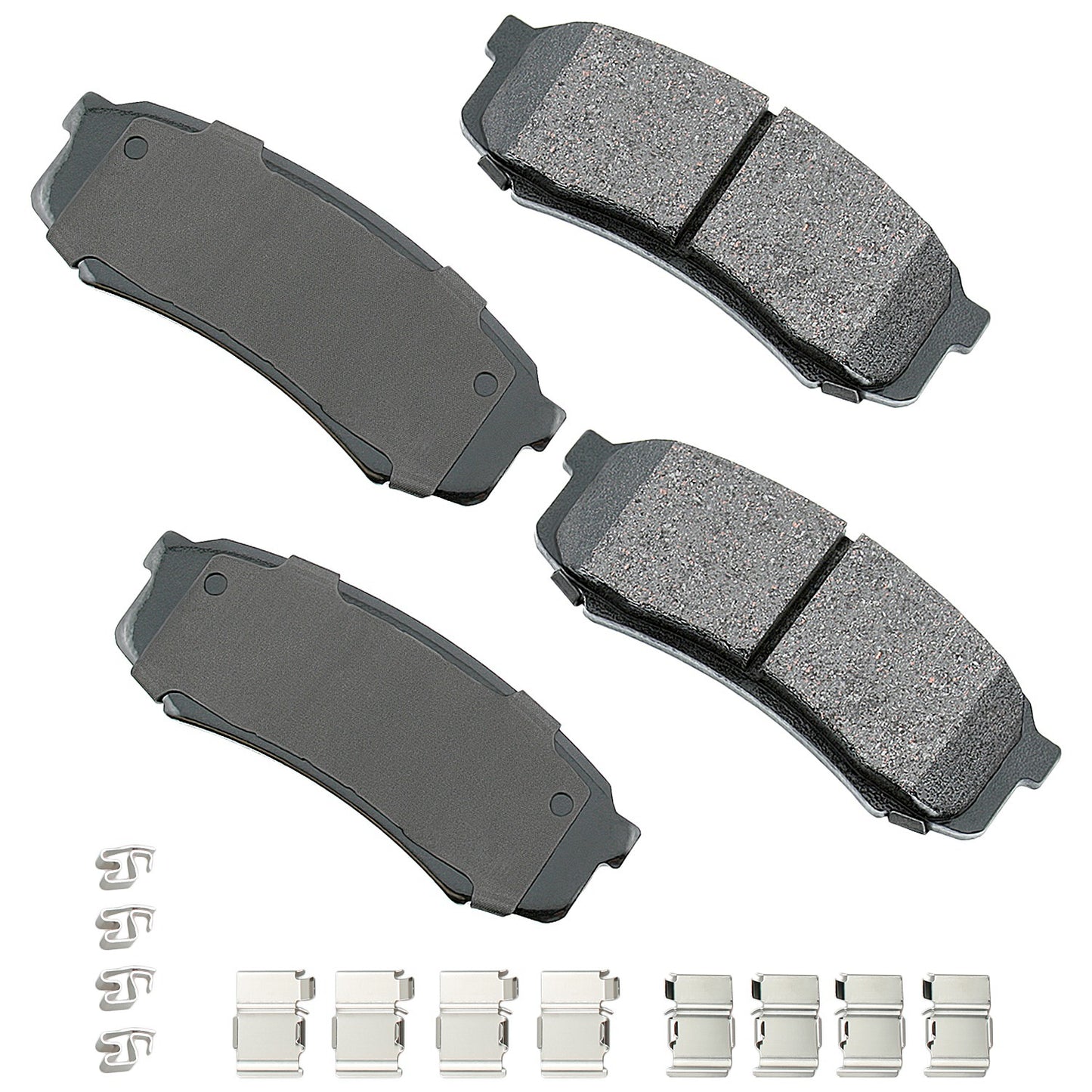 Akebono Brake Corporation Brake Pads - ProAct Ultra-Premium - Rear - Lexus GX 2003-23 - Set of 4