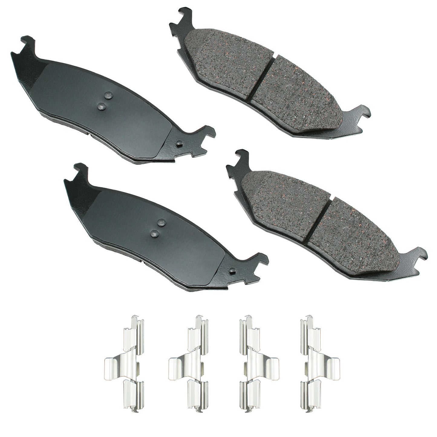 Akebono Brake Corporation Brake Pads - ProAct Ultra-Premium - Rear - Dodge Midsize SUV 2003-09 / Fullsize Truck