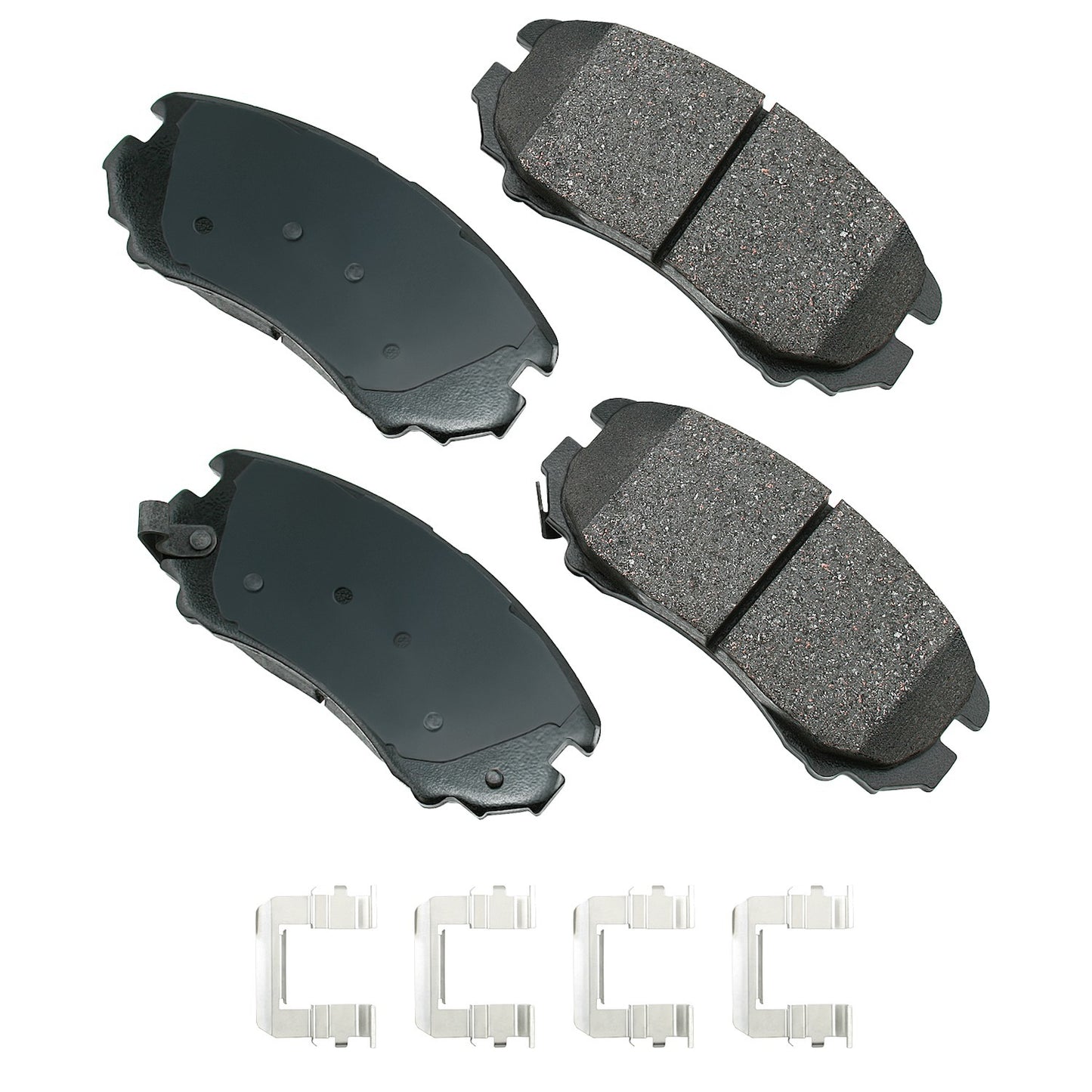 Akebono Brake Corporation Brake Pads - ProAct Ultra-Premium - Front - 16.9 mm Thick - Cadillac / Chevrolet / Buick /