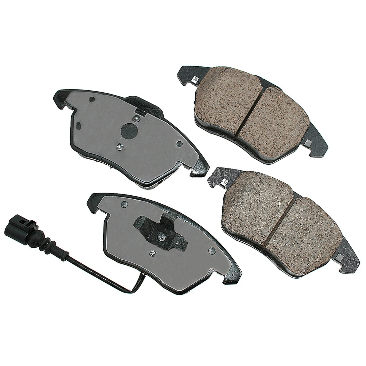 Akebono Brake Corporation Brake Pads - Euro Ultra-Premium - Front - 19.3 mm Thick - Audi A3 2006-13 - Set of 4