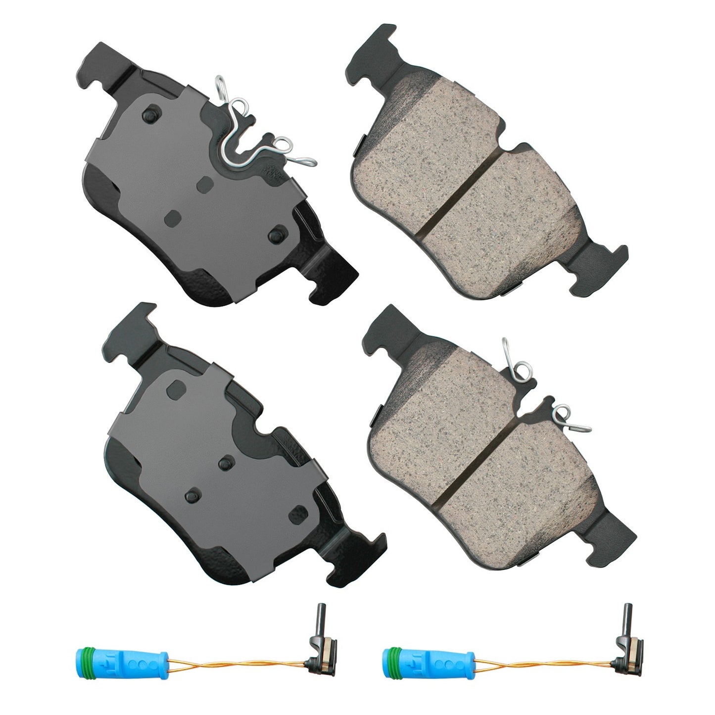 Akebono Brake Corporation Brake Pads - Euro Ultra-Premium - Rear - Mercedes-Benz C-Class 2015-23 - Set of 4