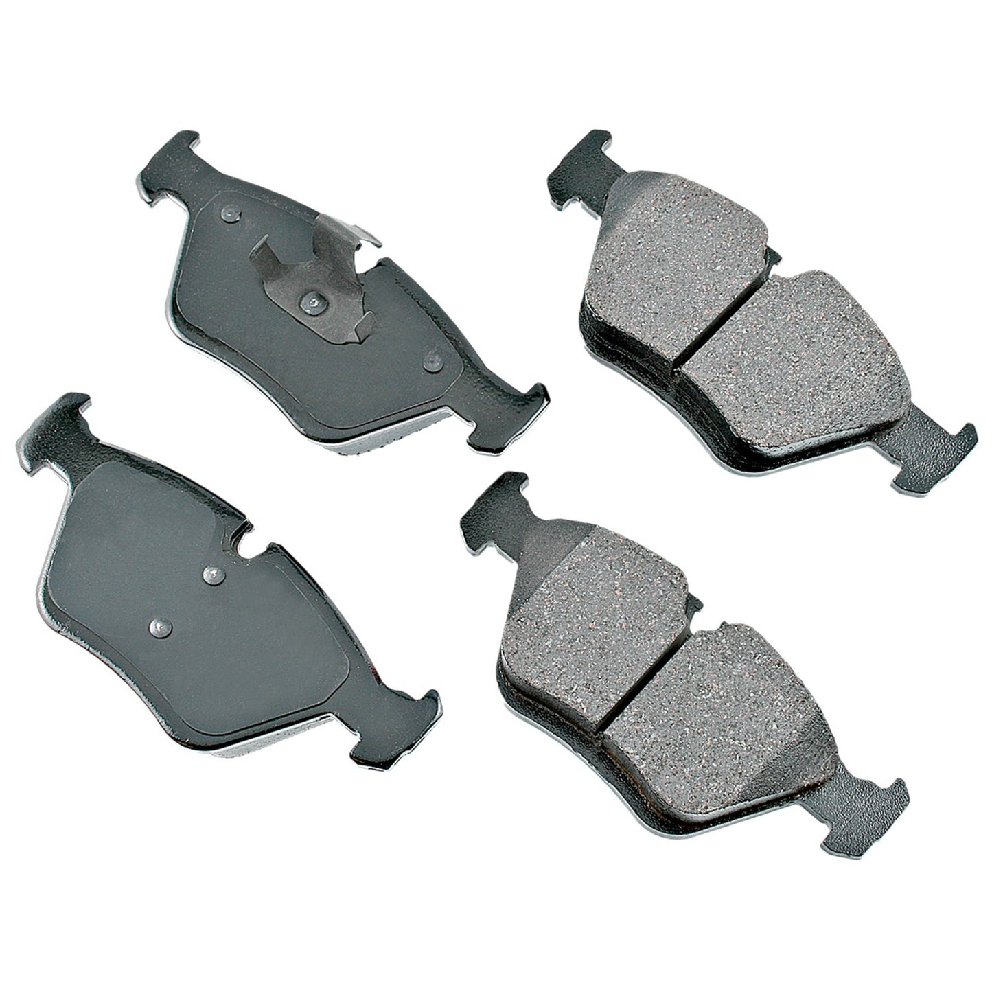 Akebono Brake Corporation Brake Pads - Euro Ultra-Premium - Front - 19.4 mm Thick - BMW 2001-10 - Set of 4